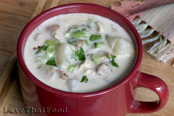 Chicken, Sausage and Potato Chowder