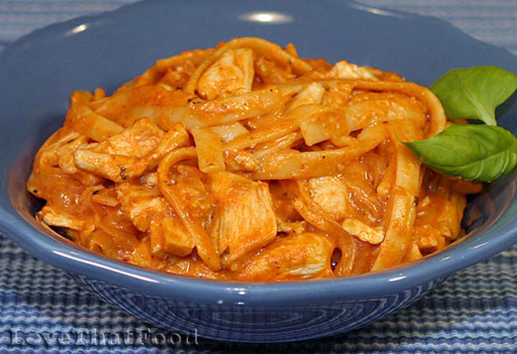 Chicken Paprika Fettuccine