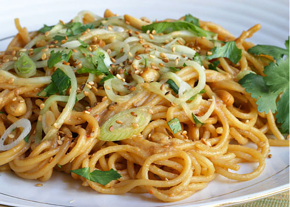 Noodles with Peanut Sauce