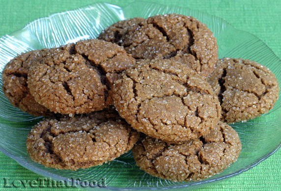 Sugared Ginger Molasses Cookies